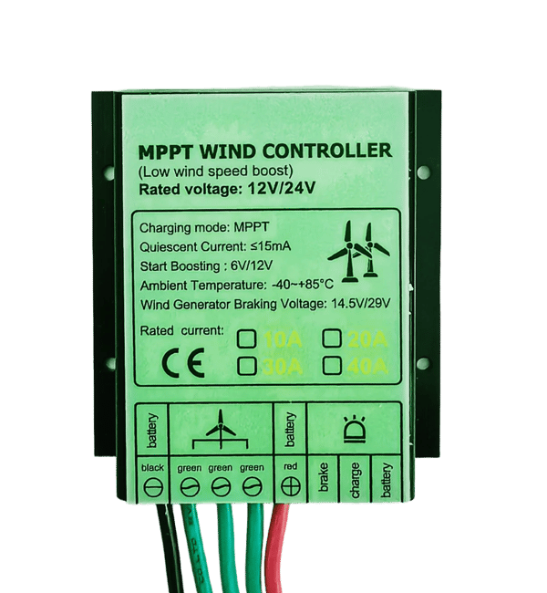 Vertikal vindmølle controller - Vindgenerator laderegulator - 3000W - 12V Off-Grid System - Lavt Støjniveau - Kun Controller