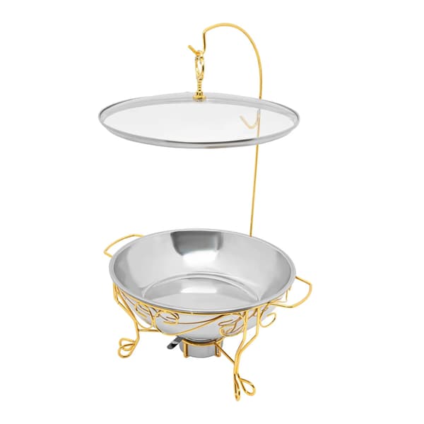 Chafing Dish-stativ - Rund - Madvarmer - Rustfrit stål