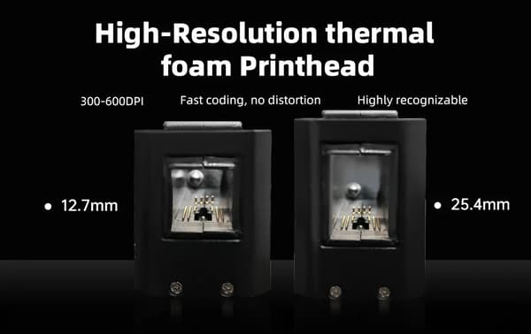 Online termisk inkjet-printer - Z-100 TIJ koder - 12,7 mm printhøjde - Dato- og logotryk - Udløbs- og batchkoder - 4 kg - Z-100