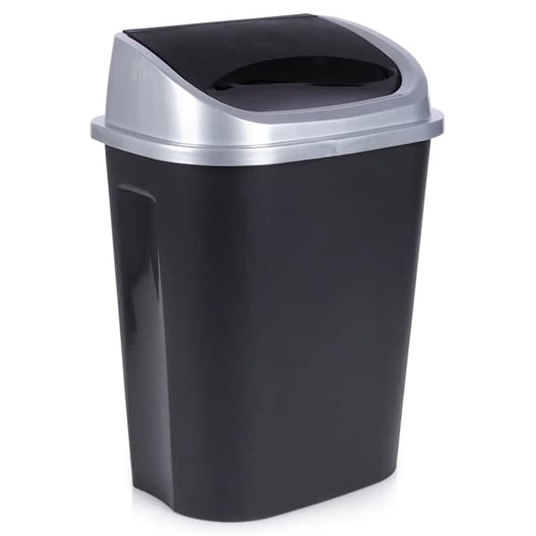 Papirkurv - Affaldsspand - Plast - 25 l - Sort