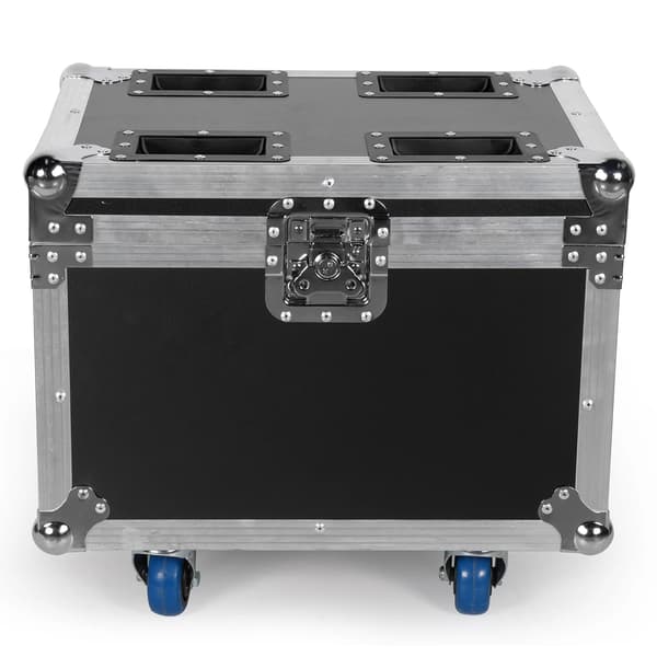 Flightcase til 4 Beam Moving Head-lamper - Robust Transportkasse - Til Scene og DJ - Sort