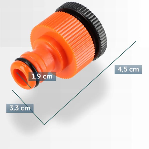 Universal kranadapter - Slangadapter för kran - ABS-plast - Universal passform - Enkel montering