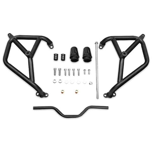 Motorcykel störtbåge - Set - Aluminiumlegering - Vältskydd - Svart