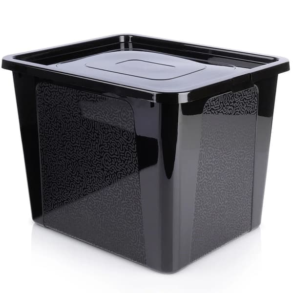 Opbevaringsboks - Plastbeholder - 30 l - Sort
