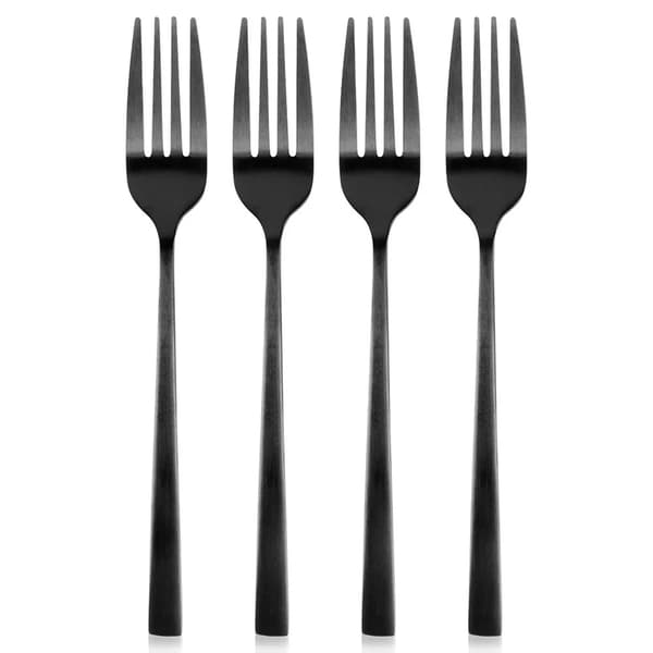 Dessertgafler - 4 stk. - Rustfrit stål - Sorte