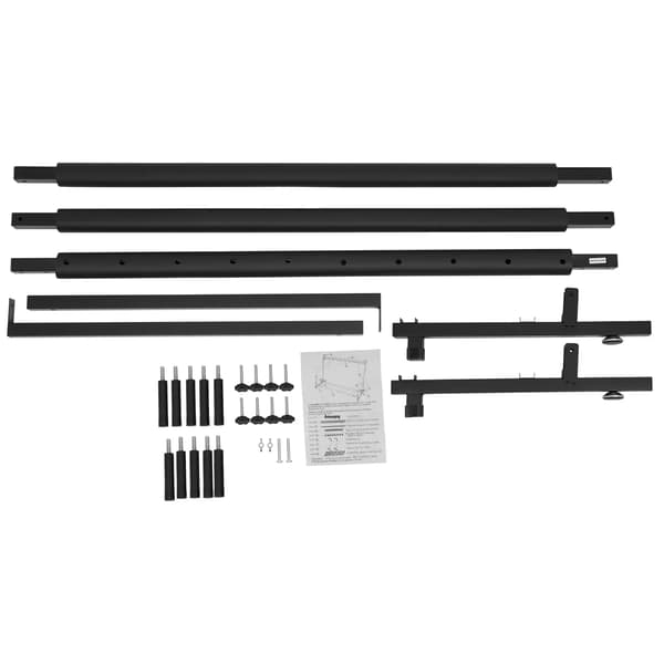 Gitarrställ - Universellt 9-plats stativ - För akustisk gitarr, elgitarr, bas - Järn - Rektangulär - Modern design - Svart