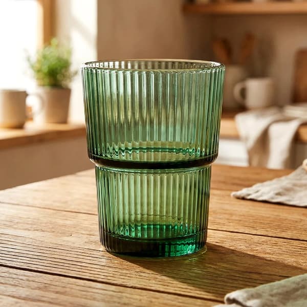VERDE - Drikkeglas - 400 ml - Grønt glas