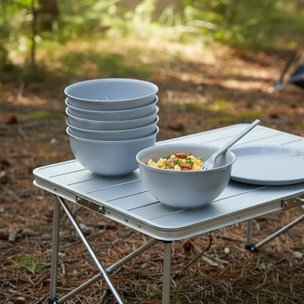 Plastskåle - SANDY - 13 cm - 500 ml - 6 stk. - Plast - Grå