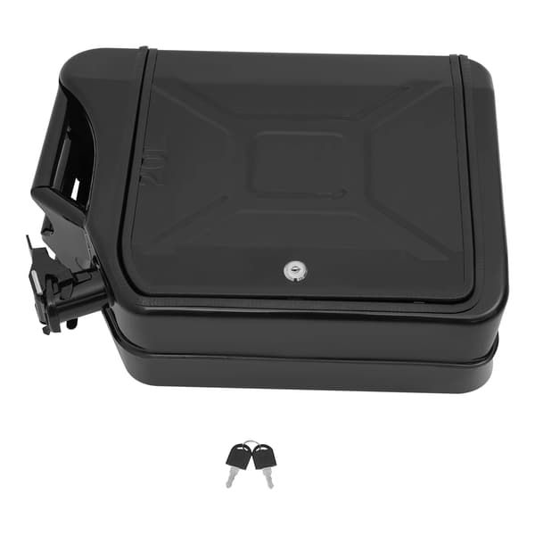 Mini-bar i Jerrycan-design - Bærbart barskab - 20 l - Låsbart - Træ - Til Hjem, Camping og Picnic