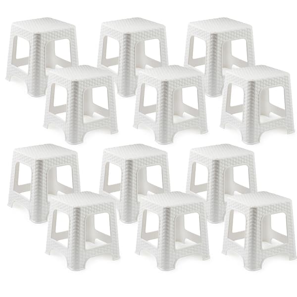 Sits - Rattanmodell - Plast - 12-pack - Vit