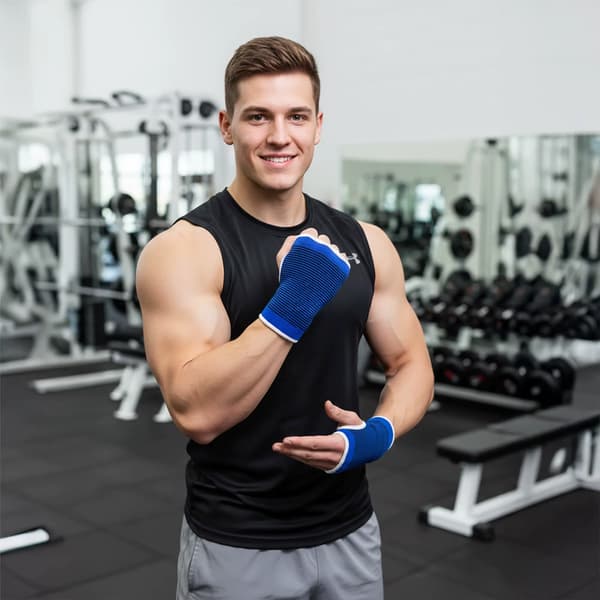 2-pack handledsstöd - Handledsstabilisator - Elastiskt - För Sport och Gym - Universalstorlek - Blå