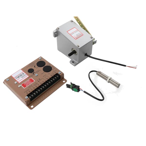 Dieselgenerator hastighedsregulator sæt - ADC120 aktuator + ESD5500E styreenhed - Magnetisk pickupsensor - Komplet kit - Blå