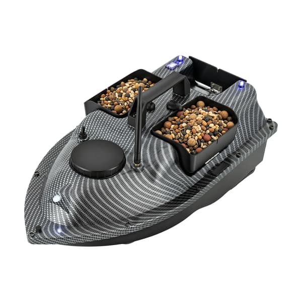 Fiskefoderbåd - RC Agnbåd - GPS Navigation - 2x 5200 mAh Batteri - Dobbeltmotor - ABS Plast