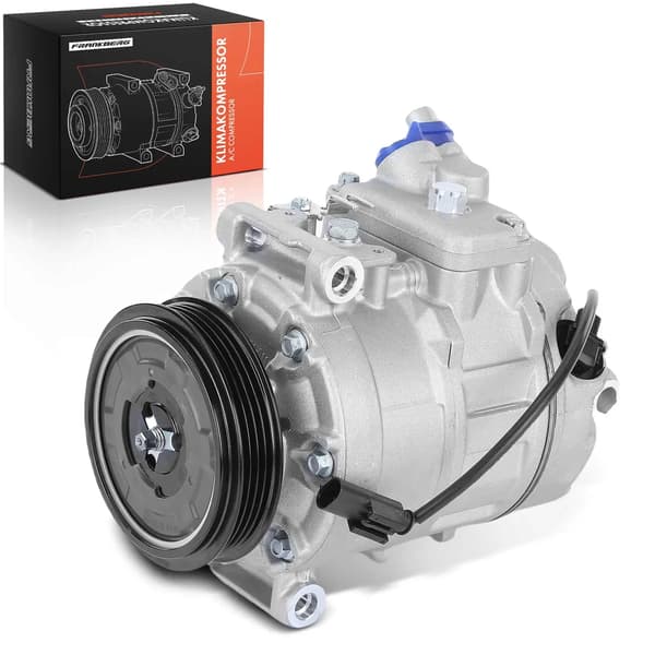 AC-kompressor bil - Klimakompressor - Passar 5-serie E60 E61 7-serie E65 E66 E67 - 2,2–3,0L motor - 2001–2010 - OE 64506901783