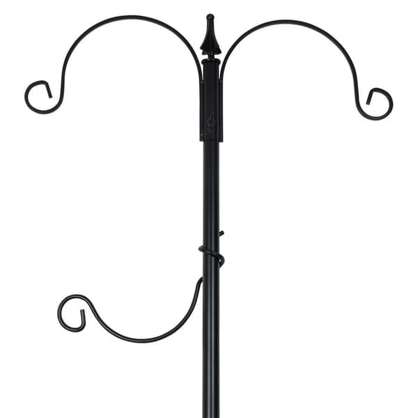 Fuglefoderstativ - 189 cm - Rustfrit stål - Sort