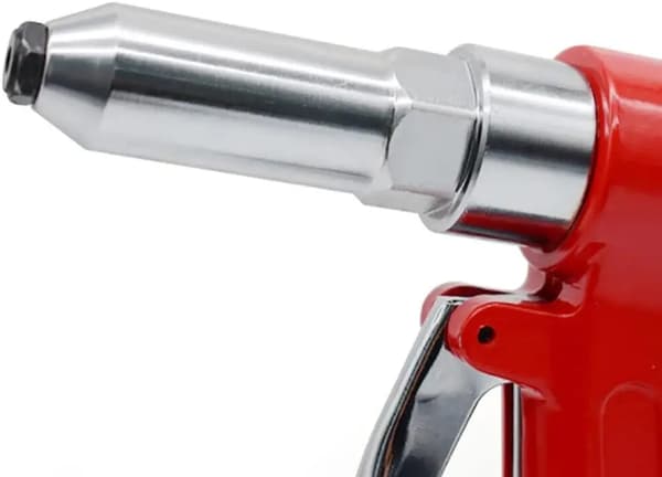 Nitmutterpistol - Pneumatisk nitmuttertång - Tryckluftsdriven - 3,2–6,4 mm - Professionellt verktyg - Röd