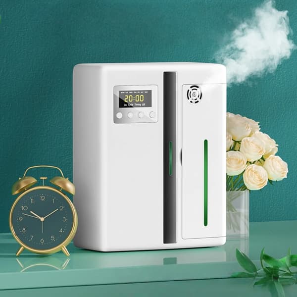 Smart duftdiffuser - Aroma Diffuser - 160 ml - Bluetooth - Væg- eller bordmontering - Timer - Til kontor, hotel, spa - Hvid