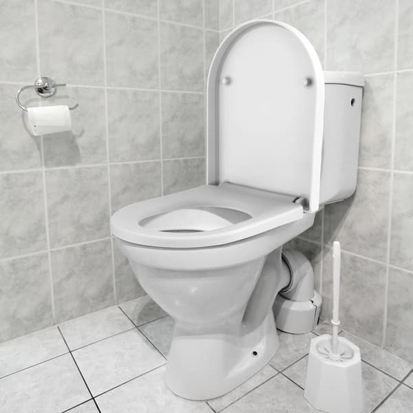 Toiletsæde - Lille D-form - Soft-Close - Quick-Release - PP-plast - Hvid