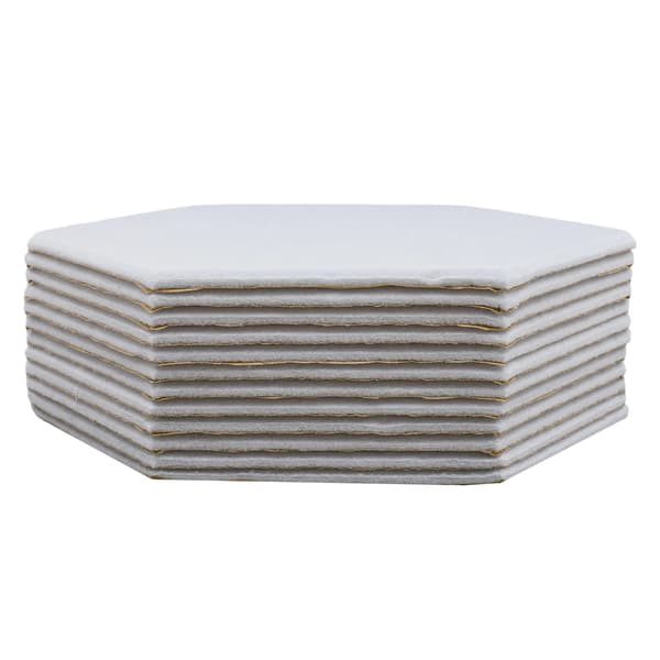 Akustikpaneler - Polyester - Hög Densitet - Ljudisolering - Väggpaneler - Akustikbehandling - 12-pack