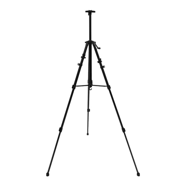 Stativ-staffeli - Maler- og displaystativ - Justerbar højde 51–153 cm - Aluminiumslegering - Bærepose medfølger - Sort