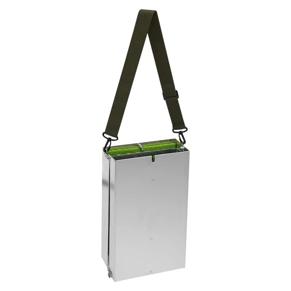 Guldrende Sluice Box - Sammenklappelig Model - Aluminiumlegering - Bærbar - Manuel Guldvask & Prospektering - Sølv