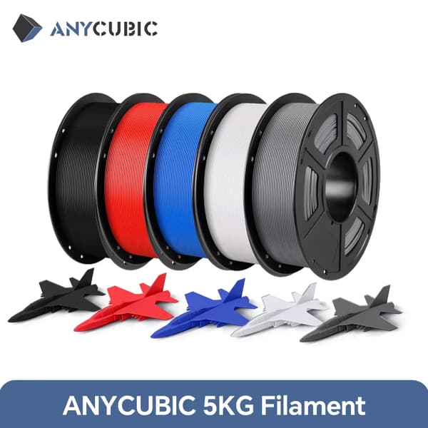 PLA filament - Filament til 3D-printer - 1,75 mm - 5 kg - FDM - Blå