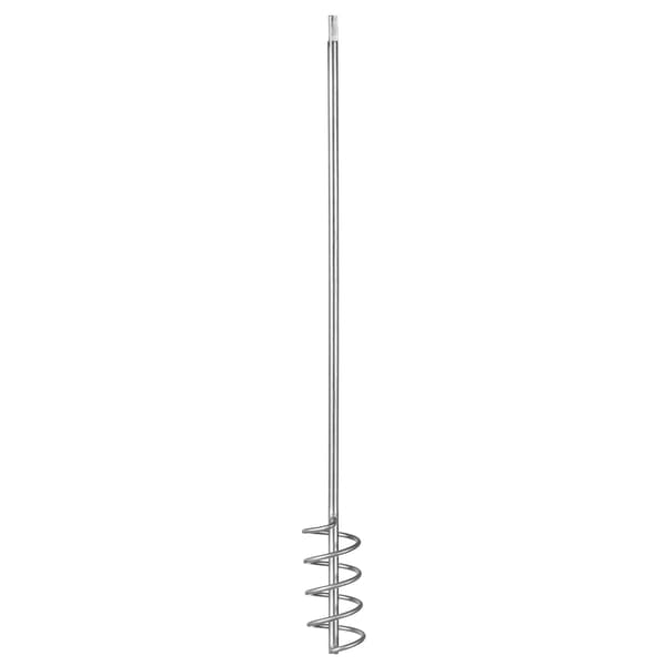 Spiralomrörare för bisirap - Bifoderblandare för borrmaskin - Rostfritt stål 5,5 cm spets - 1 st - Silver