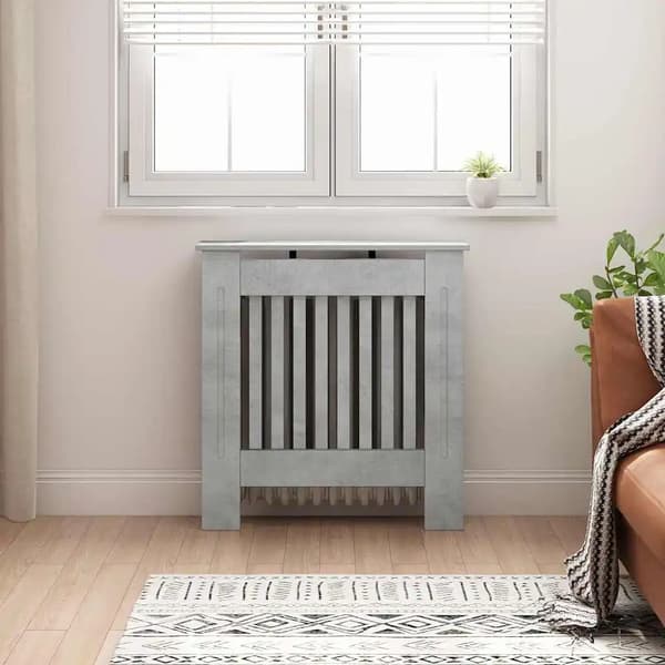 Radiatorskydd - Elementskydd - 78 x 19 x 81,5 cm - Träkomposit - Armégrön