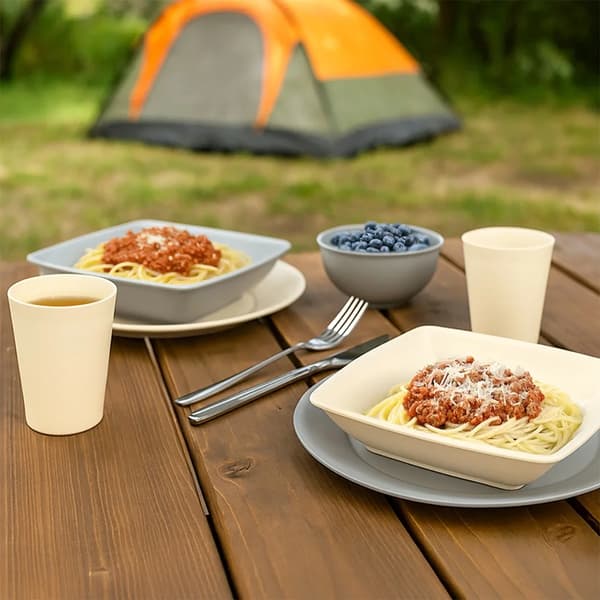 Plastskåle - SANDY - 13 cm - 500 ml - 6 stk. - Plast - Grå