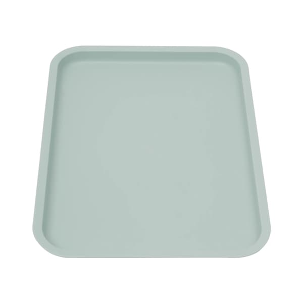 Snabbmatsbricka serveringsbricka - Rektangulär plastbricka - 24-pack - Halkfri - 36x27x2 cm - PP plast - Blå