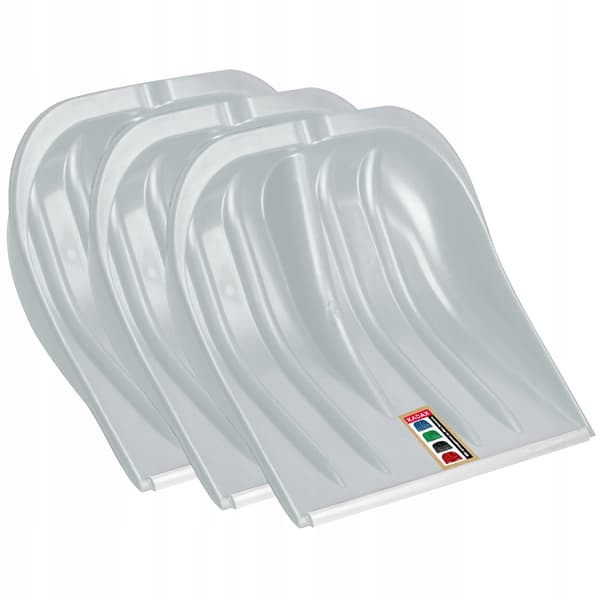 Snöskyffel/Snöskrapa - 3-pack - Bred Skopa - Silver