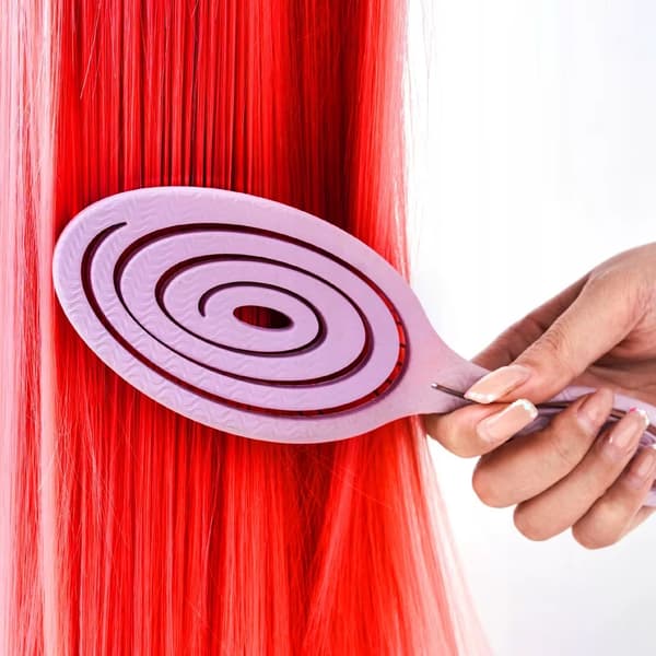 Hårbørste - Massagebørste til Hårextensions - Skånsom Udredning - Ergonomisk Greb