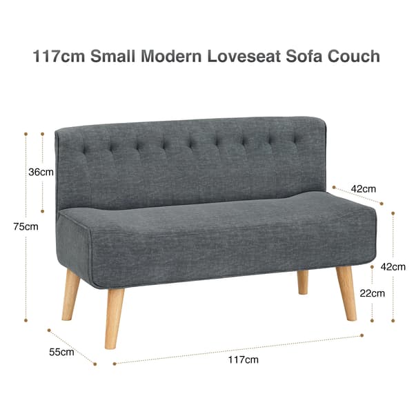 Vardagsrumsoffa - L-formad tyg-hörnsoffa - Modern design - Bredd under 200 cm - Montering krävs - Beige