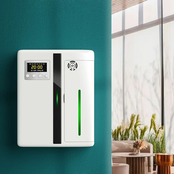 Smart duftdiffuser - Aroma Diffuser - 160 ml - Bluetooth - Væg- eller bordmontering - Timer - Til kontor, hotel, spa - Hvid