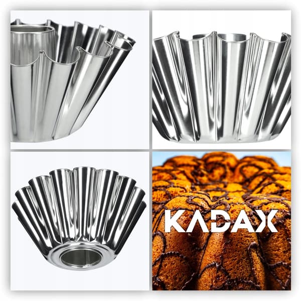 Bageform - Kageform med midterrør 22 cm - Metal - Rund ringform - Sølv