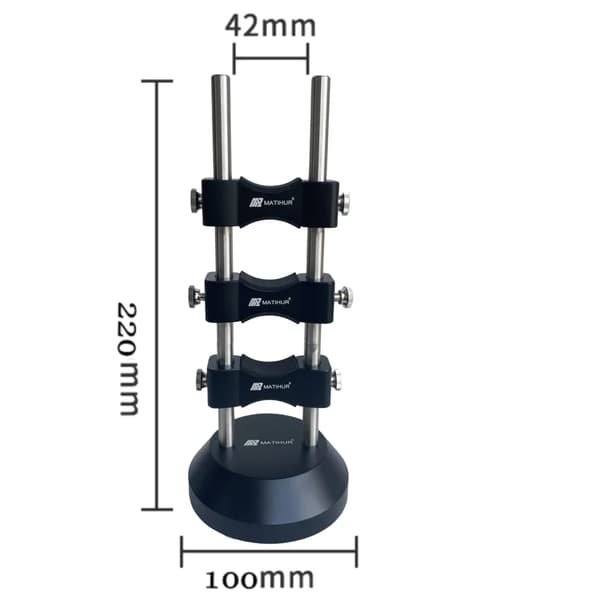 HiFi-kabelholder - Kabelstøtte - 220 mm - Til strømstik - 304 rustfrit stål - Stødabsorberende - Sort
