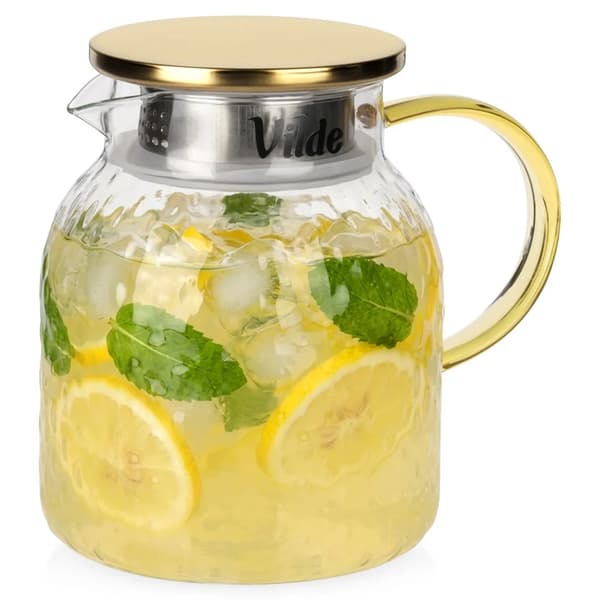 Glaskande med låg - 1,1 l - Glas - Farveløs