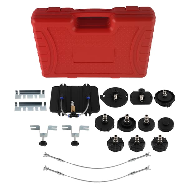 Adaptersæt til trykluft bremseudlufter - E20 bremseudlufter adapterkit - 13 dele - Til bremseventil - Til trykluftsbremser