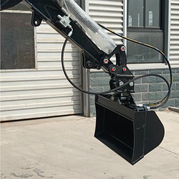 Tiltskopa 60 cm - Mini grävmaskin 1 ton - 2 hydraulslangar - 2 fästen - Ny - För lantbruk