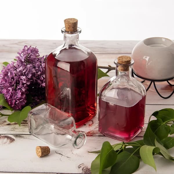 Glasflaske med kork - 530 ml - Glas