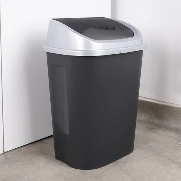 Papirkurv - Affaldsspand - Plast - 25 l - Sort