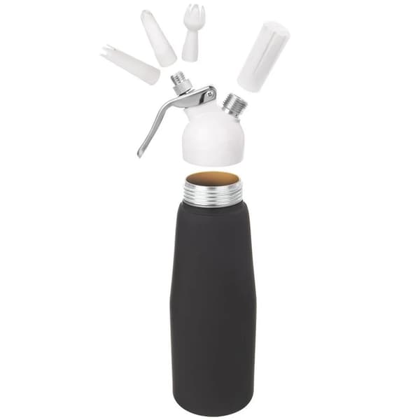 Flødesifon - Flødeskumdispenser - 680 ml - Metal - Sort