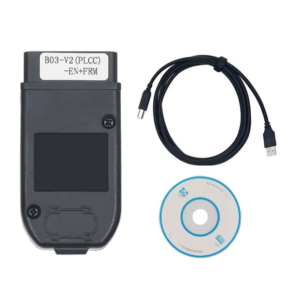 OBD2-diagnosekabel - HEX V2 - USB-interface - CAN- og UCDS-understøttelse - Software V25.3/V24.7 - Ungarsk og engelsk - 1996–2022