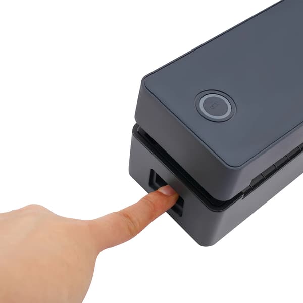Etiketprinter - Termisk Printer - Bluetooth & USB - 101,6×152,4 mm - 10 sider/min - Bordmodel - EU-stik - Sort