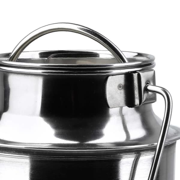 Mælkebeholder - Mælkekande - 2,5 l - Rustfrit stål - Sølv