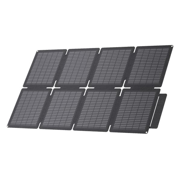 Mini solpanel - 60W bærbart solcellelader LS-SP60F - Foldbart 8-panel - Monokrystallinsk 24% effektivitet - IP67 vandtæt - USB-C og DC