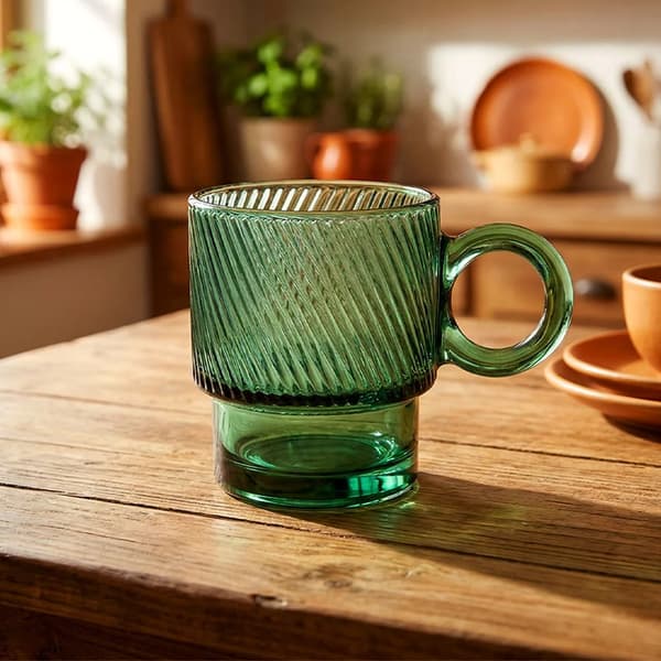 Te- og kaffeglas VERDE - Glas - 300 ml - Grøn