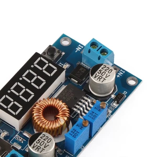 Justerbar DC-DC step-down-konverter - 5 A - 1,25–32 V - CC-CV - Voltmeter - Amperemeter