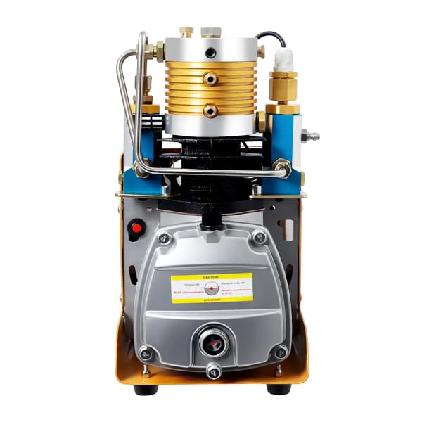 Högtrycksluftpump - Elektrisk PCP kompressor - 0–30 MPa 220V - Oljebransle-vattenseparator - Pistonluftkompressor - Orange
