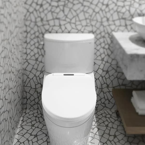 Smart toalettsits - Elektrisk bidélock - Värme 32–48 °C - Duschfunktion - Barnsits - Vit